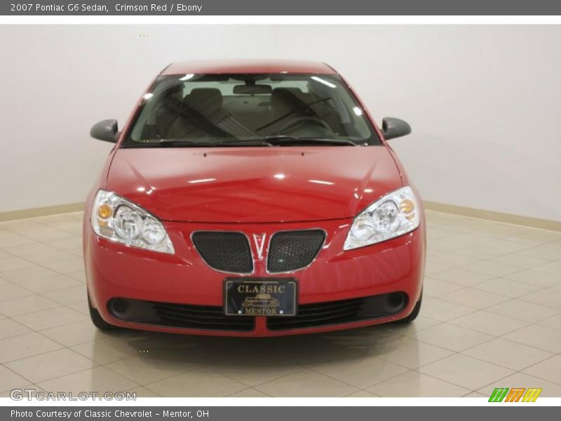 Crimson Red / Ebony 2007 Pontiac G6 Sedan