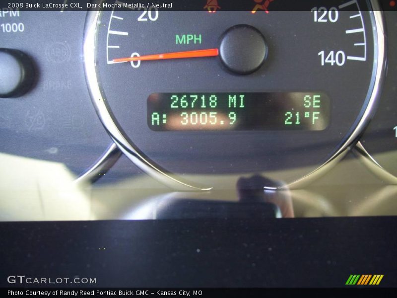Dark Mocha Metallic / Neutral 2008 Buick LaCrosse CXL