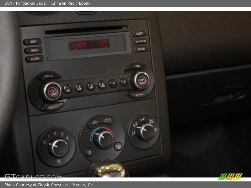 Crimson Red / Ebony 2007 Pontiac G6 Sedan