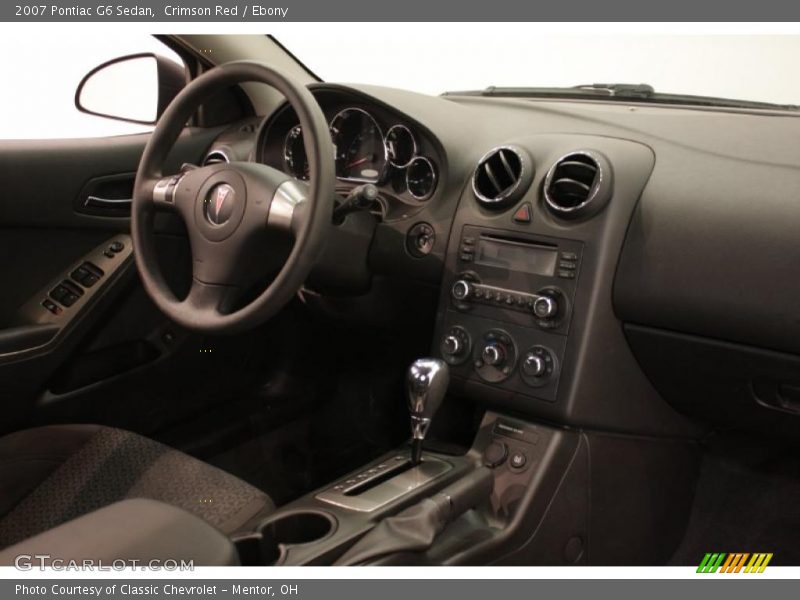 Crimson Red / Ebony 2007 Pontiac G6 Sedan