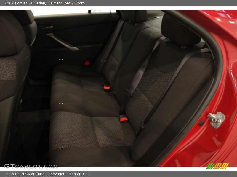 Crimson Red / Ebony 2007 Pontiac G6 Sedan