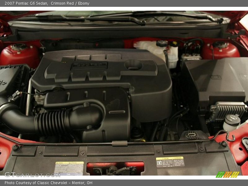 Crimson Red / Ebony 2007 Pontiac G6 Sedan