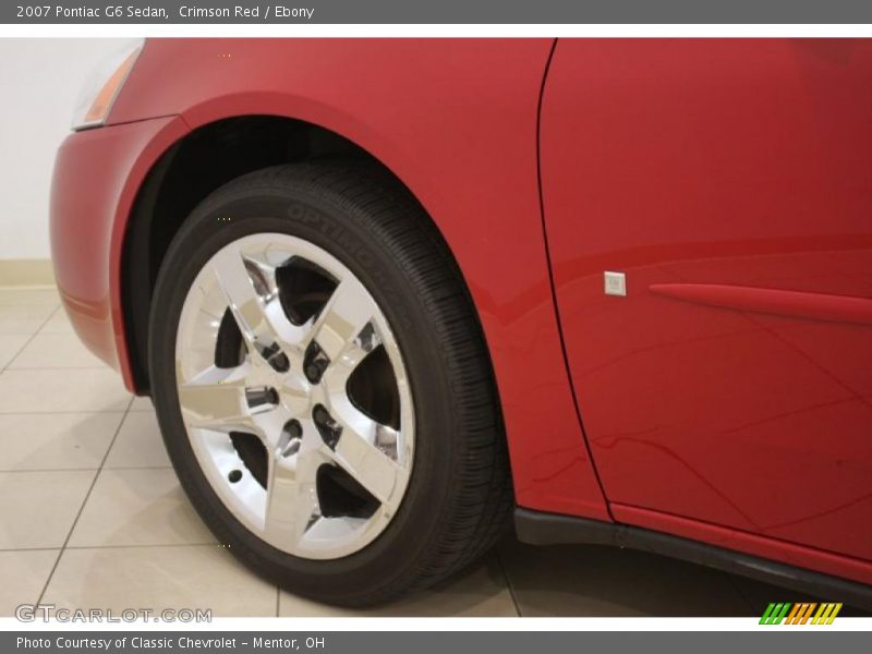 Crimson Red / Ebony 2007 Pontiac G6 Sedan