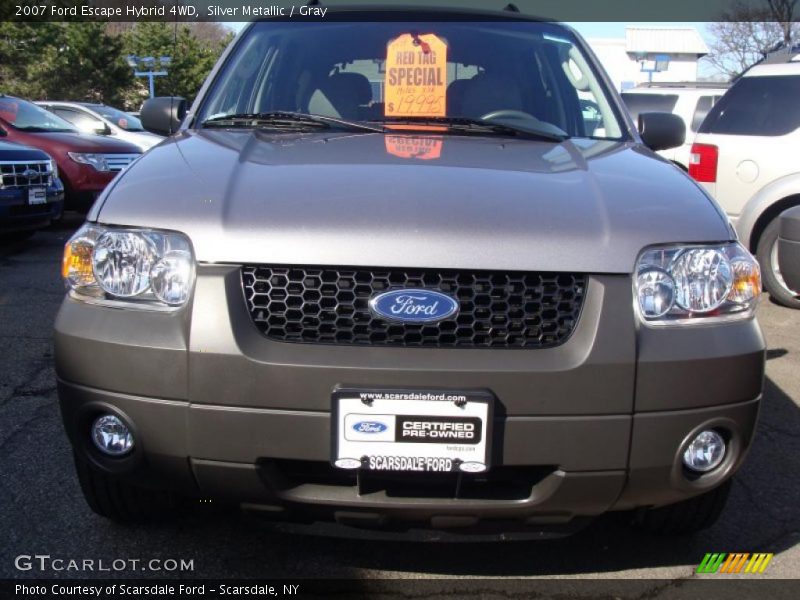 Silver Metallic / Gray 2007 Ford Escape Hybrid 4WD