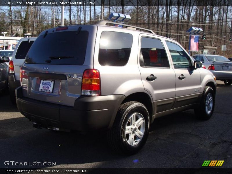 Silver Metallic / Gray 2007 Ford Escape Hybrid 4WD