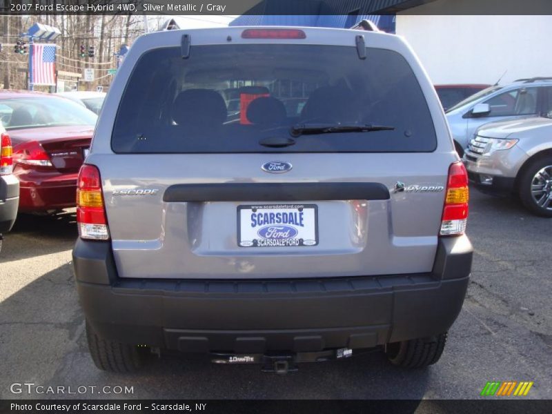 Silver Metallic / Gray 2007 Ford Escape Hybrid 4WD
