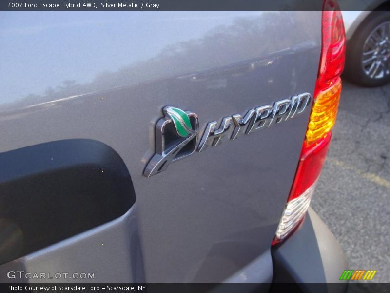 Silver Metallic / Gray 2007 Ford Escape Hybrid 4WD