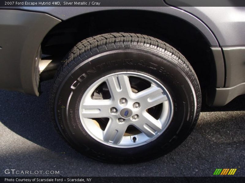 Silver Metallic / Gray 2007 Ford Escape Hybrid 4WD
