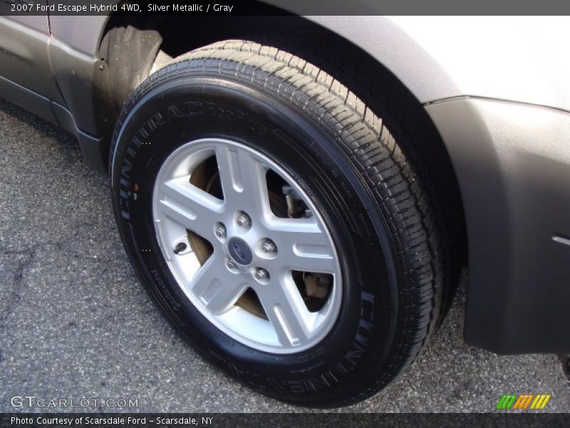 Silver Metallic / Gray 2007 Ford Escape Hybrid 4WD