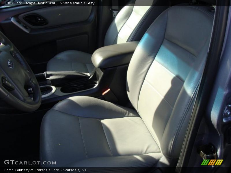 Silver Metallic / Gray 2007 Ford Escape Hybrid 4WD