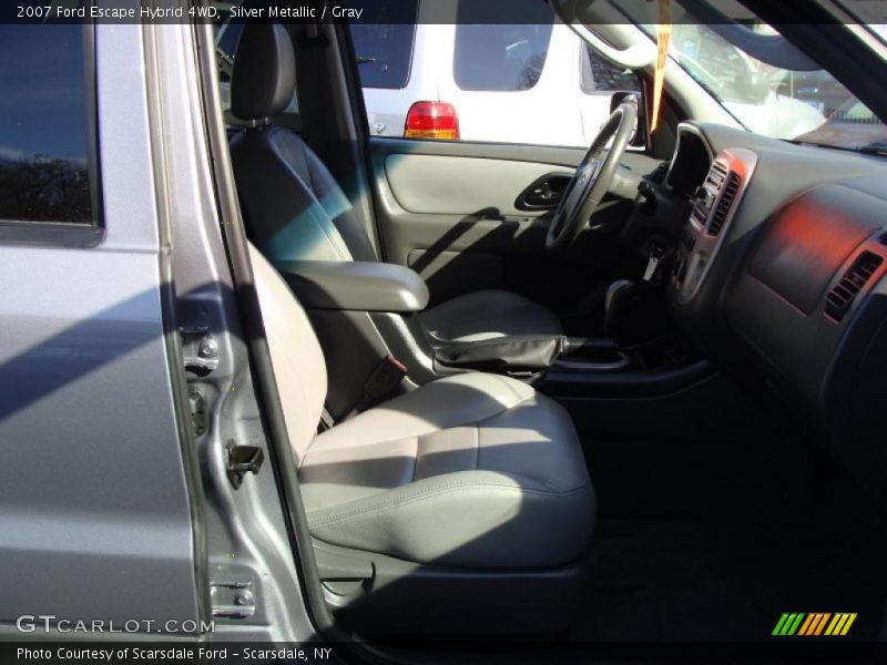 Silver Metallic / Gray 2007 Ford Escape Hybrid 4WD