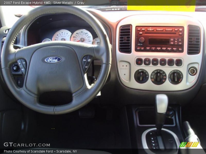 Silver Metallic / Gray 2007 Ford Escape Hybrid 4WD