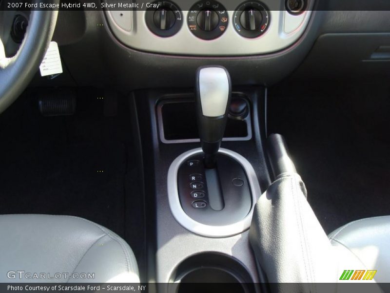 Silver Metallic / Gray 2007 Ford Escape Hybrid 4WD