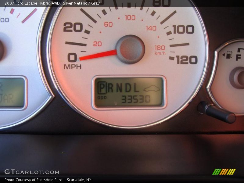 Silver Metallic / Gray 2007 Ford Escape Hybrid 4WD