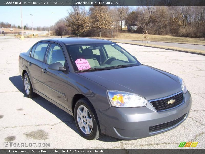 Dark Gray Metallic / Titanium Gray 2008 Chevrolet Malibu Classic LT Sedan