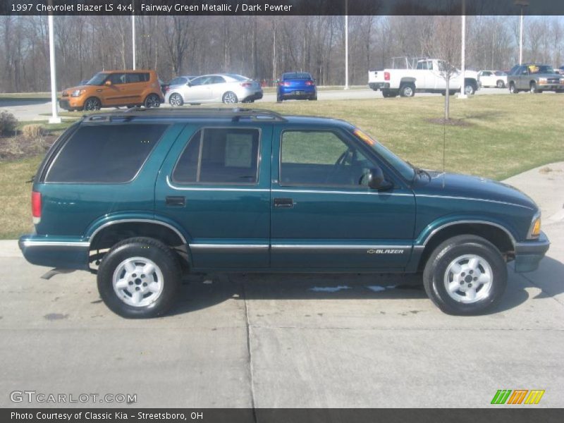 Fairway Green Metallic / Dark Pewter 1997 Chevrolet Blazer LS 4x4
