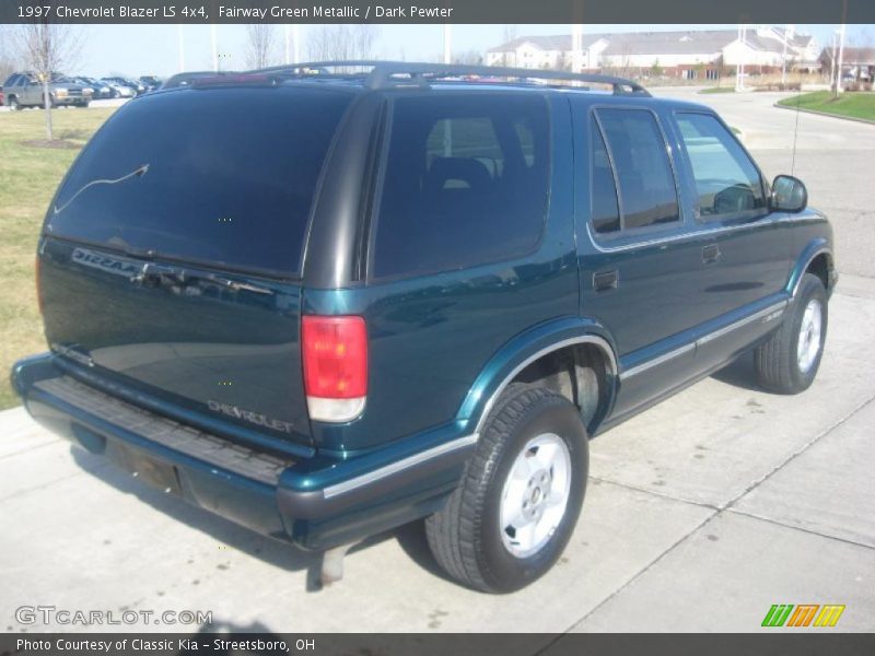 Fairway Green Metallic / Dark Pewter 1997 Chevrolet Blazer LS 4x4