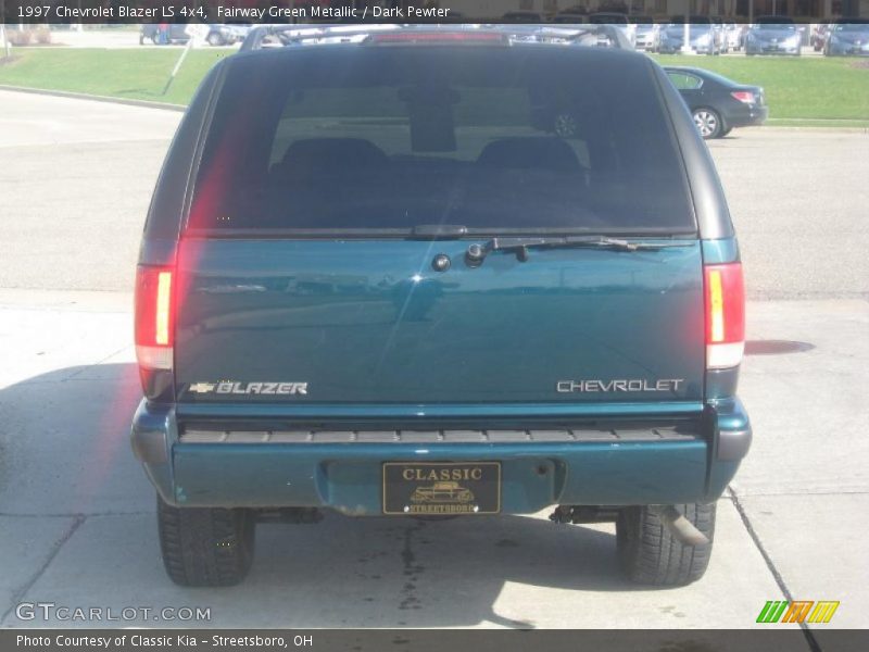 Fairway Green Metallic / Dark Pewter 1997 Chevrolet Blazer LS 4x4