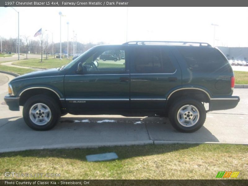 Fairway Green Metallic / Dark Pewter 1997 Chevrolet Blazer LS 4x4