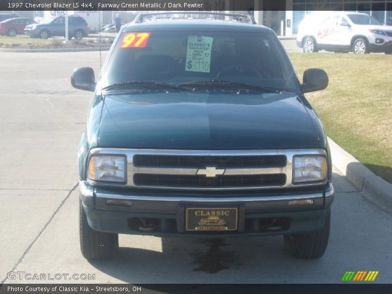 Fairway Green Metallic / Dark Pewter 1997 Chevrolet Blazer LS 4x4