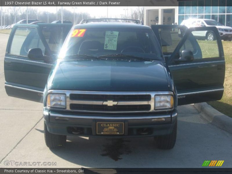 Fairway Green Metallic / Dark Pewter 1997 Chevrolet Blazer LS 4x4