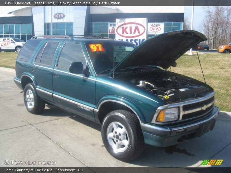 Fairway Green Metallic / Dark Pewter 1997 Chevrolet Blazer LS 4x4