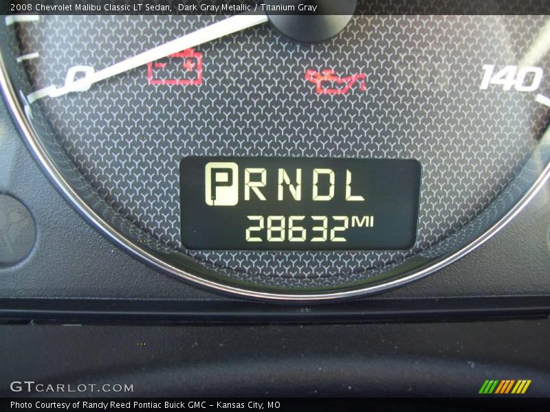 Dark Gray Metallic / Titanium Gray 2008 Chevrolet Malibu Classic LT Sedan