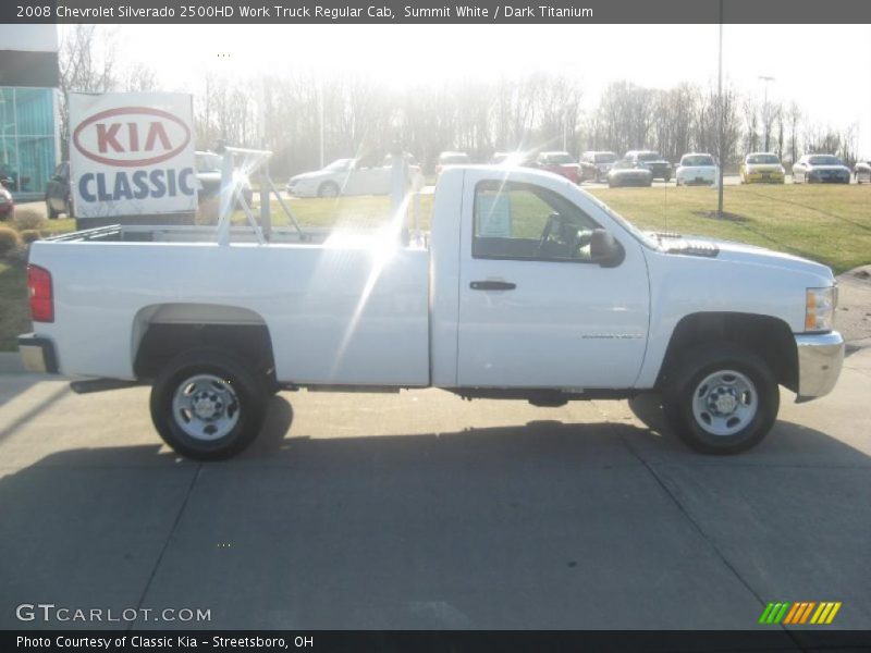 Summit White / Dark Titanium 2008 Chevrolet Silverado 2500HD Work Truck Regular Cab