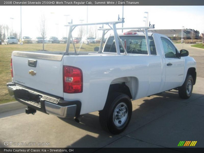 Summit White / Dark Titanium 2008 Chevrolet Silverado 2500HD Work Truck Regular Cab