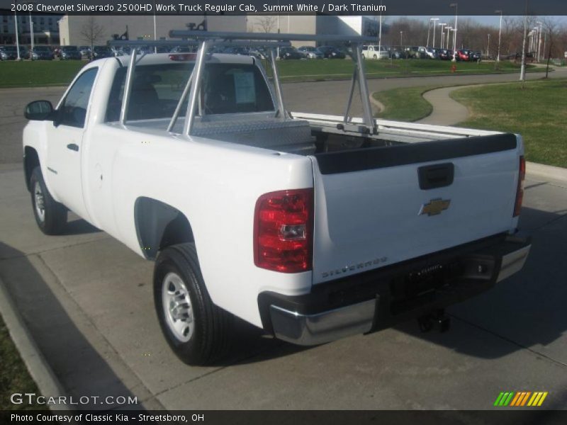 Summit White / Dark Titanium 2008 Chevrolet Silverado 2500HD Work Truck Regular Cab