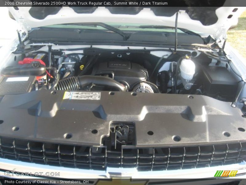 Summit White / Dark Titanium 2008 Chevrolet Silverado 2500HD Work Truck Regular Cab
