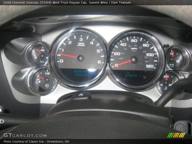 Summit White / Dark Titanium 2008 Chevrolet Silverado 2500HD Work Truck Regular Cab