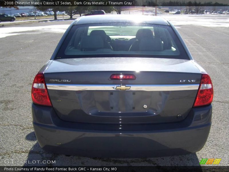 Dark Gray Metallic / Titanium Gray 2008 Chevrolet Malibu Classic LT Sedan