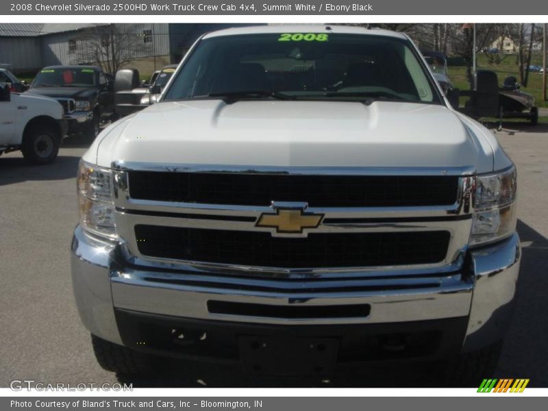 Summit White / Ebony Black 2008 Chevrolet Silverado 2500HD Work Truck Crew Cab 4x4