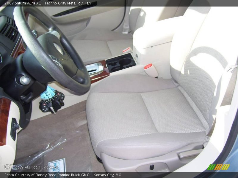 Techno Gray Metallic / Tan 2007 Saturn Aura XE