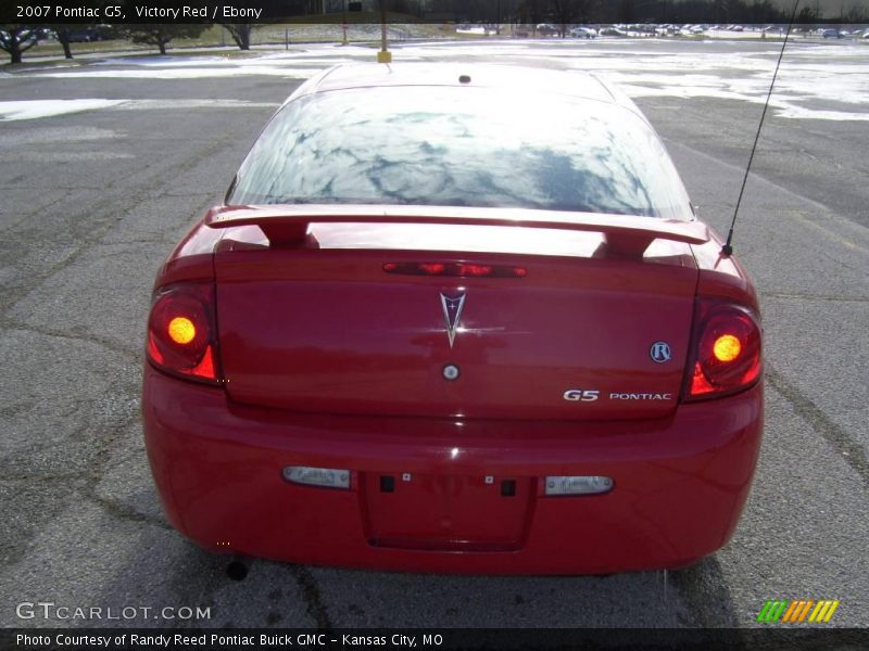 Victory Red / Ebony 2007 Pontiac G5