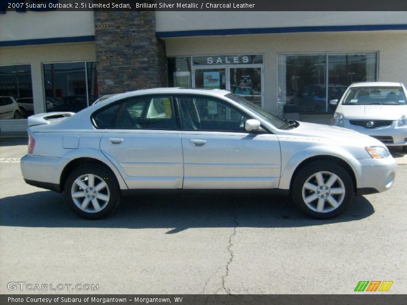 Brilliant Silver Metallic / Charcoal Leather 2007 Subaru Outback 2.5i Limited Sedan