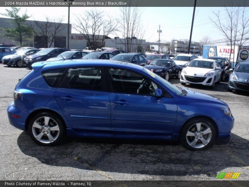 Winning Blue Mica / Black/Blue 2004 Mazda MAZDA3 s Hatchback