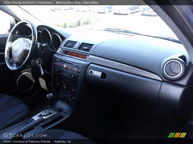 Winning Blue Mica / Black/Blue 2004 Mazda MAZDA3 s Hatchback