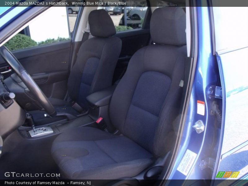 Winning Blue Mica / Black/Blue 2004 Mazda MAZDA3 s Hatchback