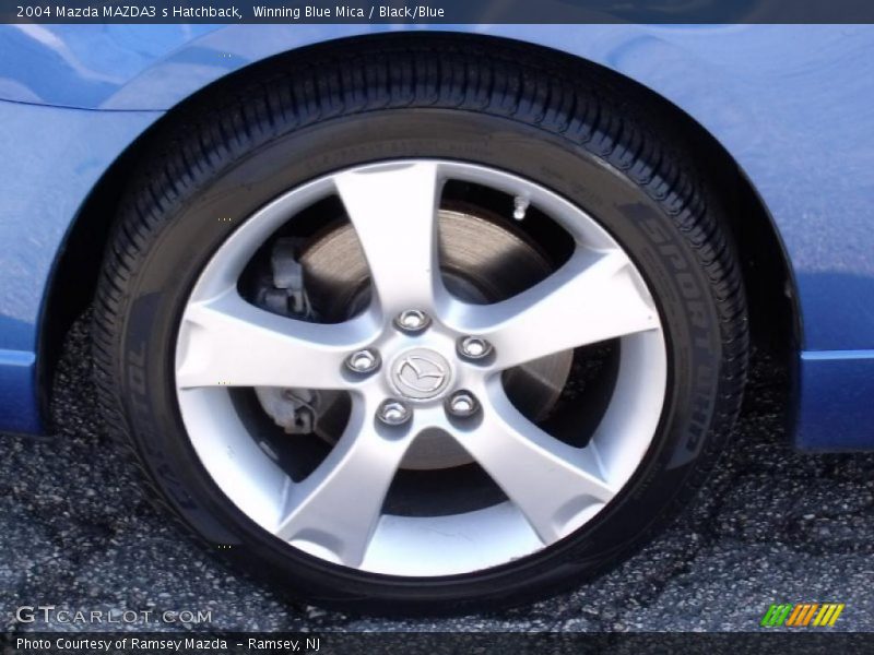 Winning Blue Mica / Black/Blue 2004 Mazda MAZDA3 s Hatchback
