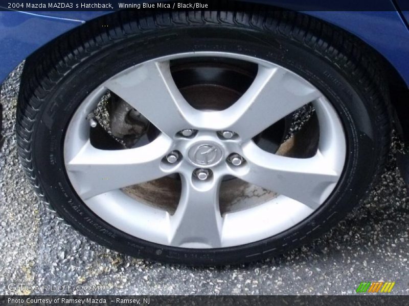Winning Blue Mica / Black/Blue 2004 Mazda MAZDA3 s Hatchback