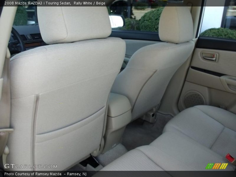 Rally White / Beige 2008 Mazda MAZDA3 i Touring Sedan
