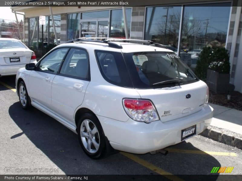 Satin White Pearl / Anthracite Black 2007 Subaru Impreza 2.5i Wagon