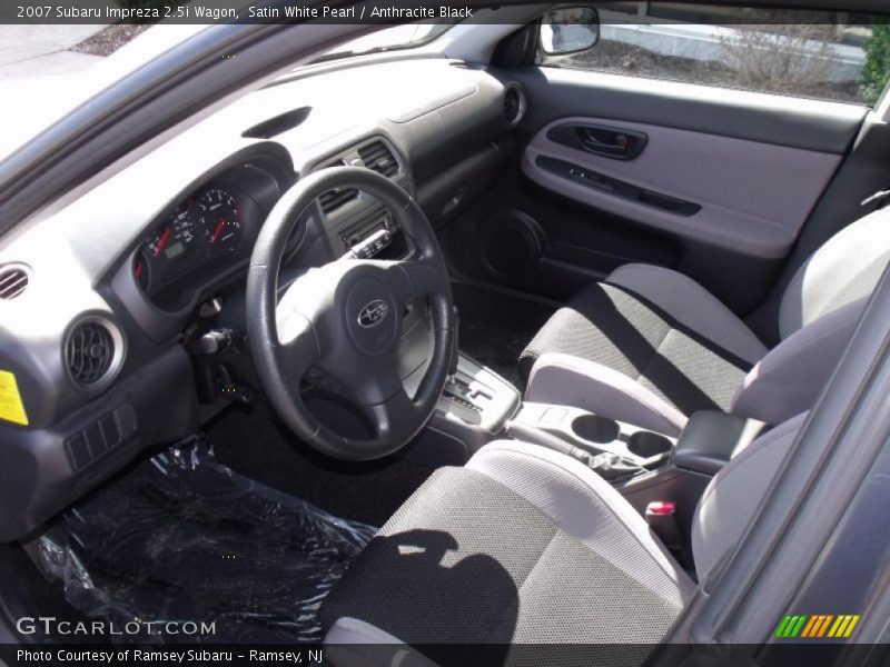 Satin White Pearl / Anthracite Black 2007 Subaru Impreza 2.5i Wagon