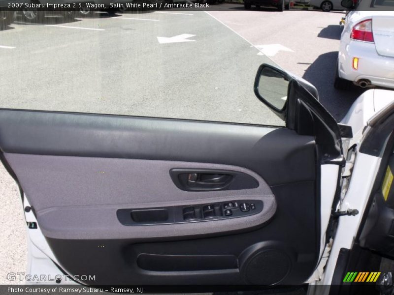 Satin White Pearl / Anthracite Black 2007 Subaru Impreza 2.5i Wagon