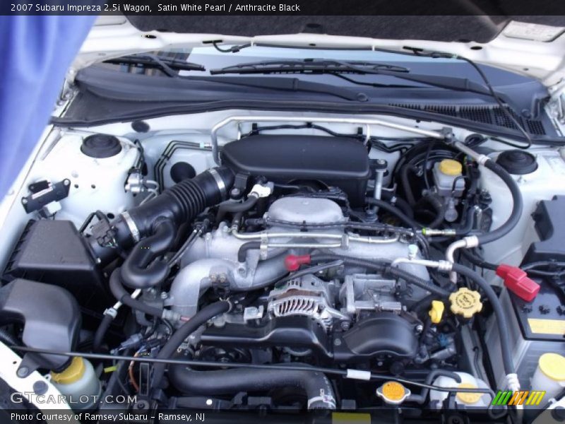 Satin White Pearl / Anthracite Black 2007 Subaru Impreza 2.5i Wagon