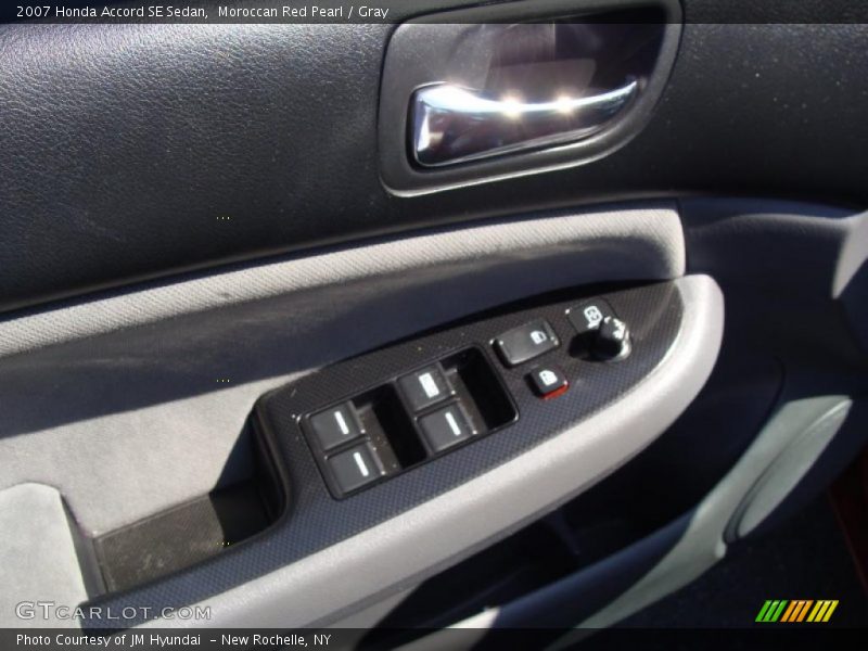 Moroccan Red Pearl / Gray 2007 Honda Accord SE Sedan