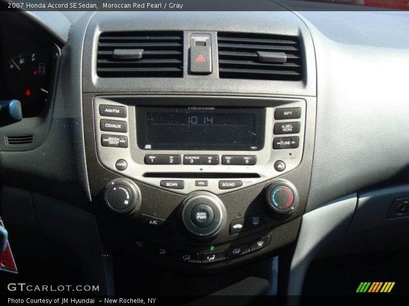 Moroccan Red Pearl / Gray 2007 Honda Accord SE Sedan