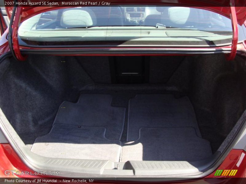 Moroccan Red Pearl / Gray 2007 Honda Accord SE Sedan